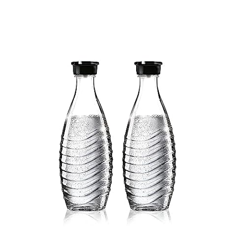 Sodastream 1047200490 Karafka Szklana, Przezroczysty, 2 x 0,615 L