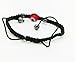 Black Nylon Cord Evil Eye Good Luck Bracelet Glass Colors Adjustable Size Handmade (Red)