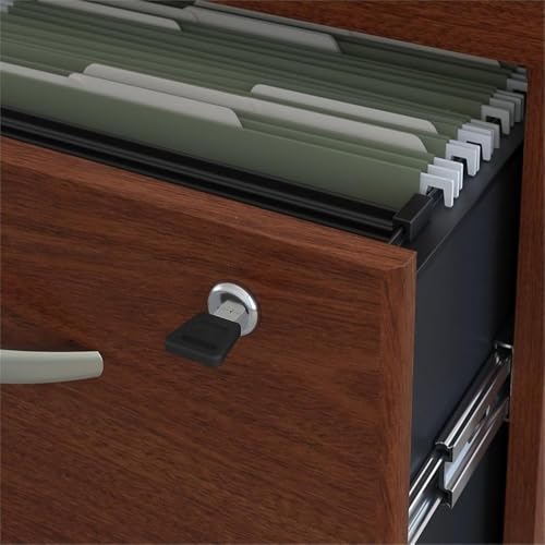 Bush Business Furniture SRC001MASU Series C 72W L Shaped Desk With 48W Return And Mobile File Cabinet In Mahogany thumb #5