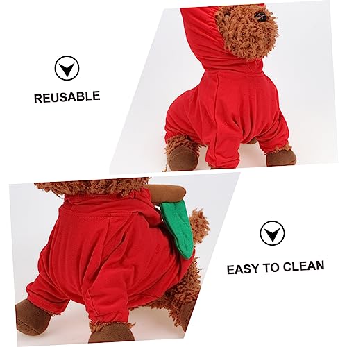 Disfraz para perros Halloween BESPORTBLE rojo tamaño L miniatura 4