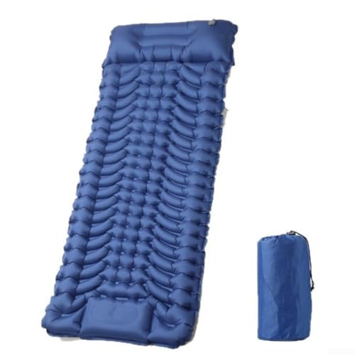 Sileduove Colchoneta inflable para acampar, colchoneta inflable para dormir con bomba de pie, impermeable, 200 x 70 x 10 cm, para senderismo y camping