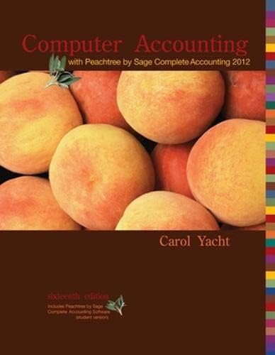 Computer Accounting with Peachtree Complete by Sage Complete Accounting 2012 CD 16th Edition