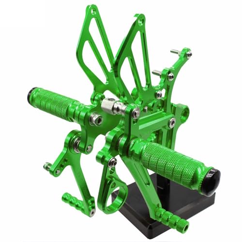 Compatible with YAMAHA YZF R125 2008-2013 Motorcycle Rearsets Foot Pegs Rear Set Footrests Brake Shift Pedals Adjustable Foot Boards Brake Shift Pedals Motorbike Accessories(green)