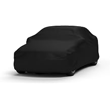 Scratch Resistant Indoor Car Cover Compatible with Ford 1970-1972 Maverick - Black Satin Ultra Soft Material Car Cover Car Accessories