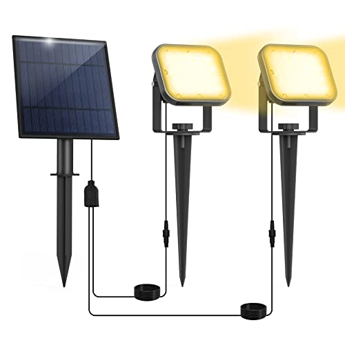 CREPOW 20 focos LED IP65 impermeables para exteriores, 3000 K, luz solar blanca cálida para patio, jardín, entrada, porche, pasarela