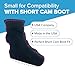 CastCoverz! Walking Boot Cover - Compatible with United Air Ortho Short Air Cam Fracture Boot - Black - Size Medium - Not Weatherproof - Fashionable, Protective and Washable - Bootz! - Made in The USA