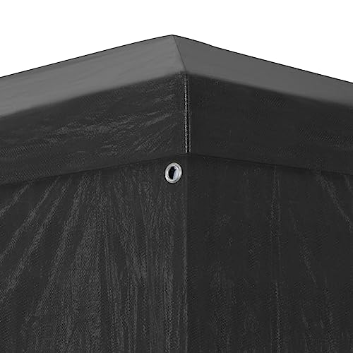 Homgoday Casa Mobilia Feesttent 3 x 12 m, antraciet, tuinpaviljoen, opvouwbaar, voor tuin, balkon, terras - Afbeelding 6