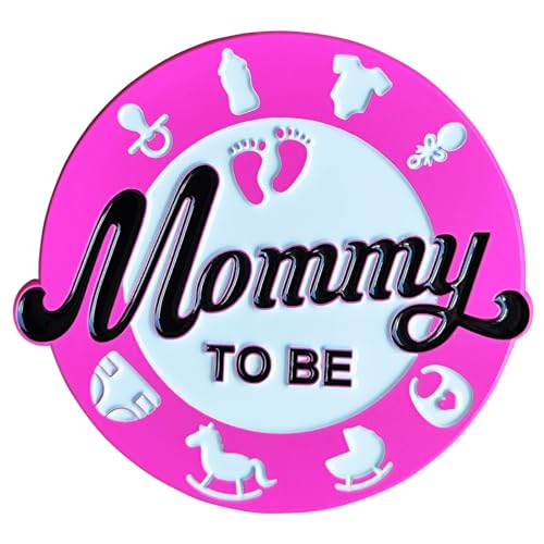 Arturbo Gender Reveal Pins - Keeper of the Baby Feet Hearts Enamel Lapel Pins Badge, Team Boy Girl Button Pins for Baby Shower Party Favors and Gifts Decoration