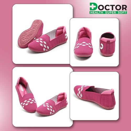 Image of DOCTOR HEALTH SUPER SOFT Women's Breathable Knit Running Shoes | Lightweight Slip-On Sneakers for Everyday Use | Soft Cushioned Comfort for Active Everyday Wear