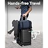 Luggex Carry On Luggage 22x14x9 Airline Approved Expandable Polycarbonate Suitcase With Front Pocket And Usb Port Black 20 Inch 361l