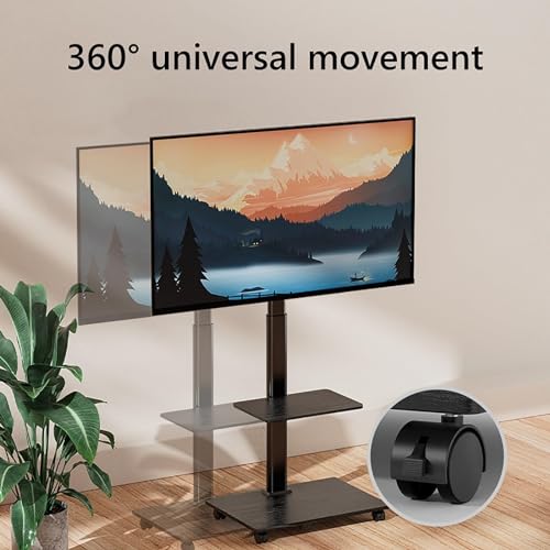 Soporte móvil para TV de 32-70 pulgadas con rotación 360° miniatura 4