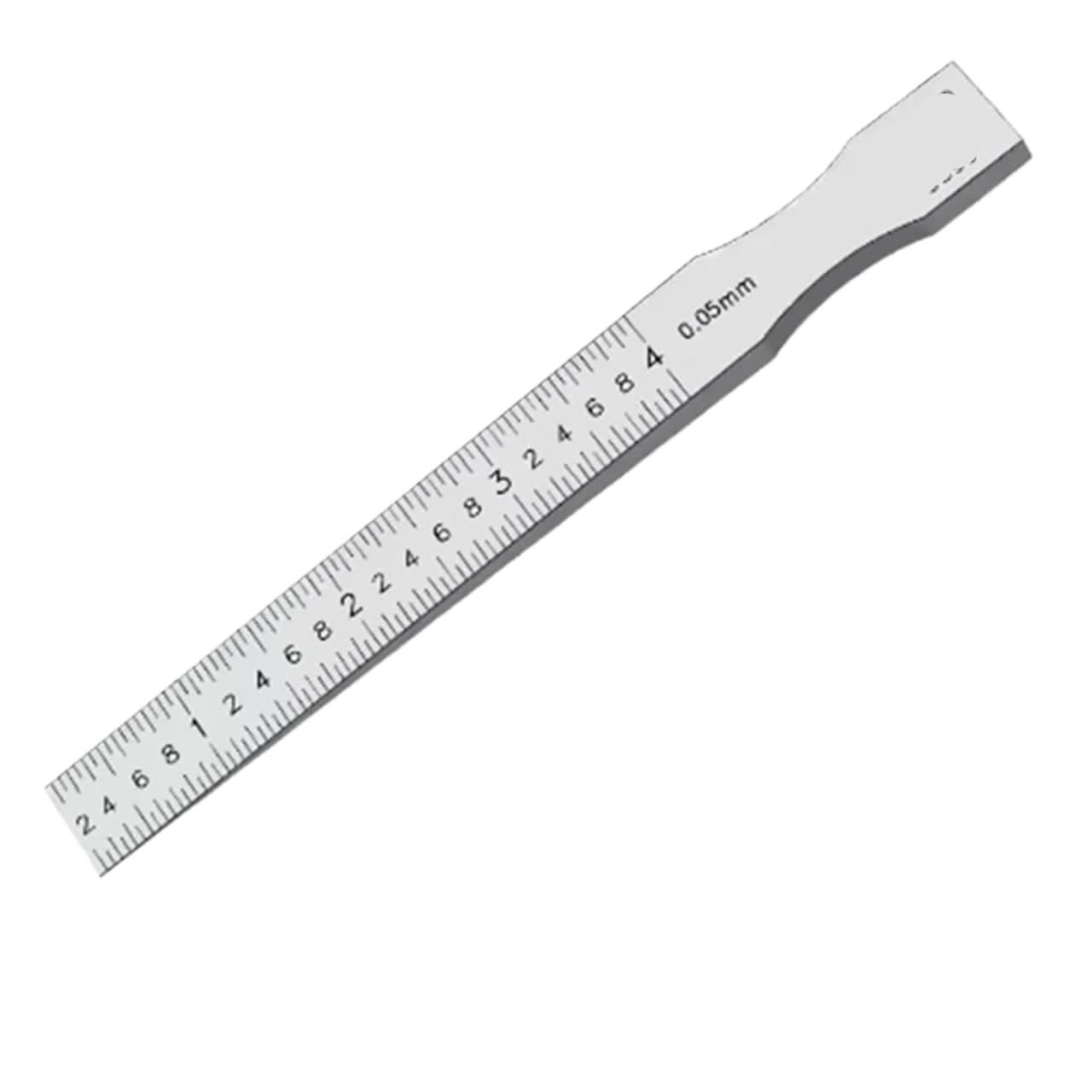Feeler Gauges, Stainless Steel Slope Ruler Flatness Detection Feeler Gauge Gap Wedge 0.05(0.2-4mm)