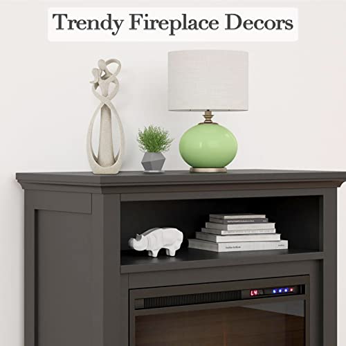 Trycooling Kissing Lovers Statue Abstract Sculpture Resin Statues for Home Decor Modern Home Office Desktop Shelf Bookshelf Decor (Sandstone) - Image 7