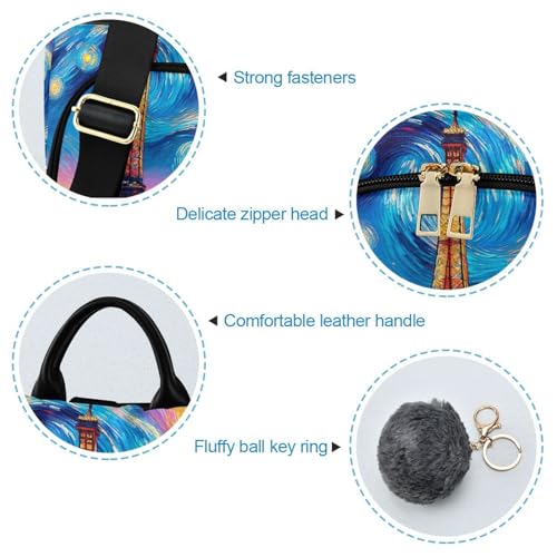 Mochila antirrobo mujer Paris bolso mochila impermeable con Torre Eiffel 6