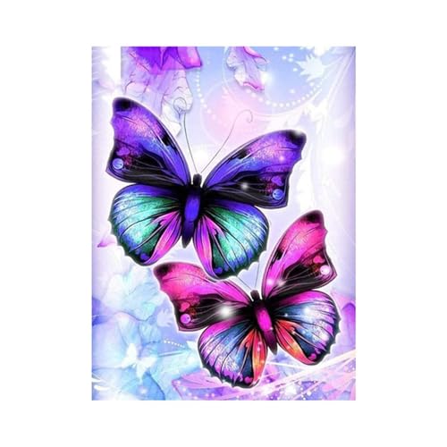 Art diamond painting papillon coloré 5D kit complet mosaïque 90x120cm