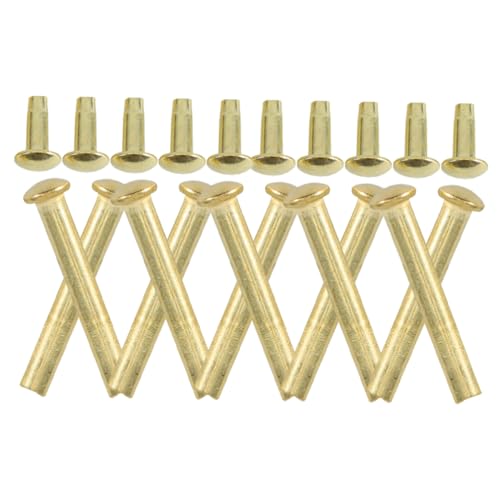 Holibanna 10Sets Folding Hand Fan Shaft Rivet and Nut Repair Kit Sturdy Fasteners for Efficient Maintenance of Handheld Fans Durable Accessories