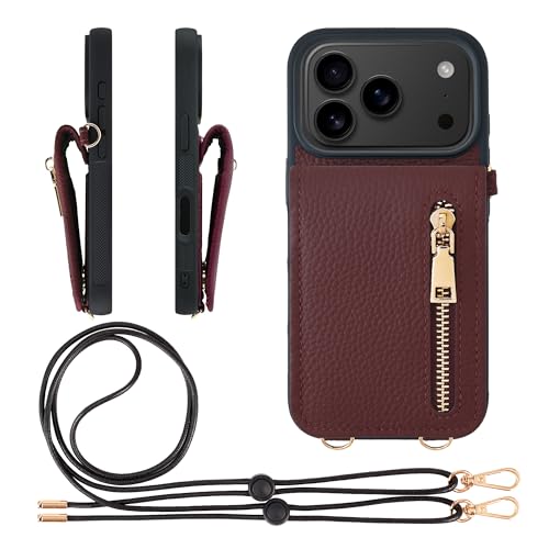 HANATORA for iPhone 17Pro �P�[�X �{�v �X�}�z�P�[�X �X�}�z�V�����_�[ �J�[�h�|�P�b�g �X�^���h �V�����_�[�X�g���b�v �t�� �V�������N�J�[�t���U�[ �R�C���P�[�X ���K���� ���C�� SCPGGZ-17Pro-Wine