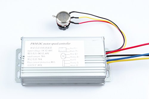 Knacro Dc Pwm Motor Speed Controller Dc 10-60V Industrial Grade High-Power 70A (80A Max) 12V 24V 36V 48V 60V (10V-60V) Brush Motor Controller Maximum Power 4200W #TOP17