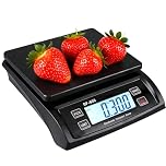 Fesatccoz Digital Kitchen Scale 30kg/1g Battery Powered Electronic Food Weighing Scale with LCD Display PCS Function for Cooking Ingredients Coffee