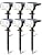 Kaxiida Solar Lights Outdoor Waterproof IP68, 3 Lighting Models Solar Powered Spot Lights Outdoor, 56LED Dusk to Dawn for Yard Patio Garden Pathway Landscape Lighting