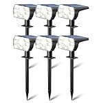 Kaxiida Solar Lights Outdoor Waterproof IP68, 3 Lighting Models Solar Powered Spot Lights Outdoor, 56LED Dusk to Dawn for Yard Patio Garden Pathway Landscape Lighting