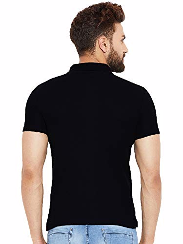 Image of LEOTUDE Men Cotton Half Sleeve Oversized Tshirt , Round Neck Longline Drop Shoulder, Colorful Printed T-Shirt