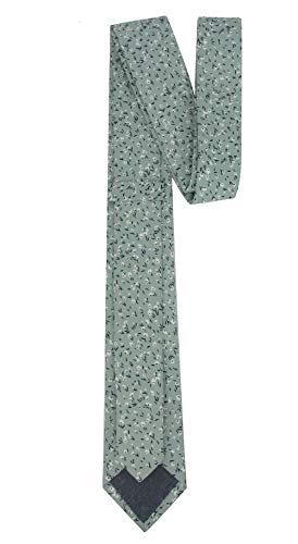 Image of Kebocis Mens Skinny Cotton Floral Tie for Men