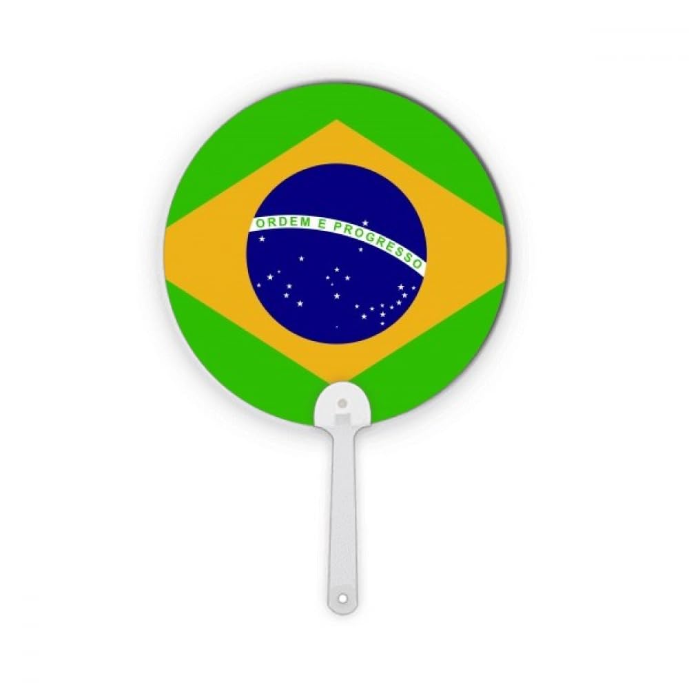 Drapeau du Brésil de table lot de mini drapeaux ronds en plastique pour décoration