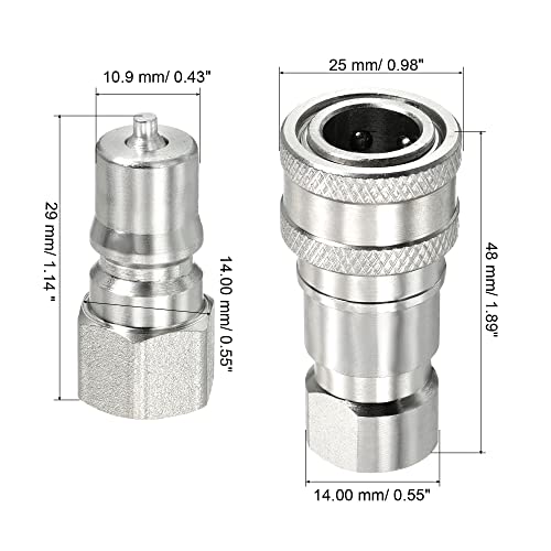 PATIKIL Hydraulic Quick Connect Coupler Set - Image 2