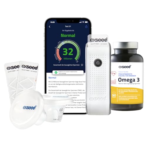 ExSeed Health Spermatest Casalingo + Capsule Omega-3 60 Softgels, 2 Test