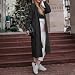 Generisch Lange Strickjacke Damen, Strickjacke Damen Lang Strickjacken mit Kapuze Langarm Cardigan Taschen Grobstrick Open Front Sweater Herbst Winter Casual Strickcardigan Einfarbig Übergangsjacke