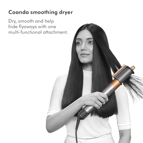Image of Dyson Airwrap|Intelligent Multistyler|6 in 1 |Dry|Curl|Shape|Smooth|Hide Flyaways|No Heat Damage|7 styling, 3 Speed & 3 Heat Settings|Cold Shot| Versatile Styling|2 Year Warranty (Nickel Copper)