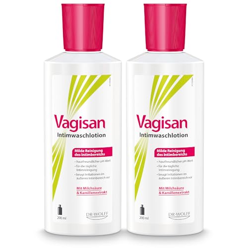 Vagisan Intimwaschlotion - 2x 200 ml | Zur sanften Reinigung des Intimbereichs bei Trockenheit Juckreiz und Brennen | Beugt Infektionen und Hautreizungen vor