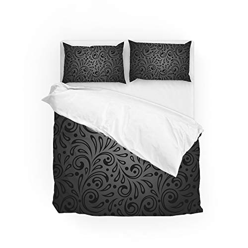 Housse de couette vintage et 2 taies d'oreiller Long Twin en polyester doux