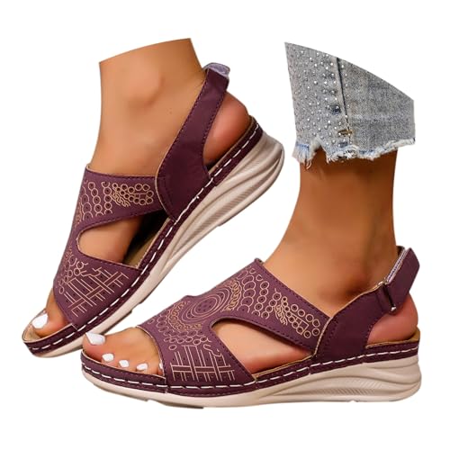 Kiduoua Sandalias Mujer Verano Vestir Plantar Slides Mujer Chanclas Ortopedicas Cómodos Fascitis Plantar Moda Soport Diseno Moderno Tanga Tiras Primavera Verano