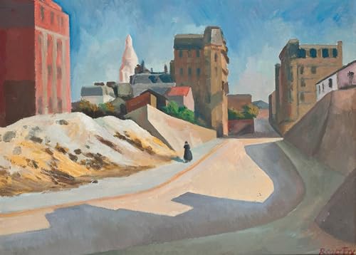 Cuadro de lienzo El Sagrado Corazón Montmartre de Roger Eliot Fry para decoración salón 60x90cm