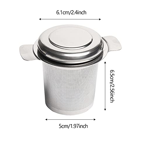 Colador De Té De Acero Inoxidable 304 Colador De Té De Malla Fina Reutilizable Colador De Té Para Té A Granel Colador De… - Imagen 3