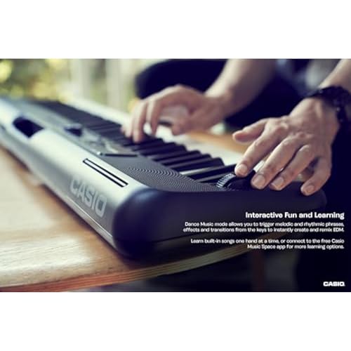 Image of Casio Casiotone CT-S300 - Portable Keyboard | Touch-Sensitive | 400 Tones, 77 Rhythms & Pitch Bend | Ideal for Music Creation Anytime, Anywhere | 61 Touch-Responsive Keys, 400 Tones, 77 Rhythms, Pitch Bend Wheel, USB-Midi, AC Adapter or 6xaa Battery