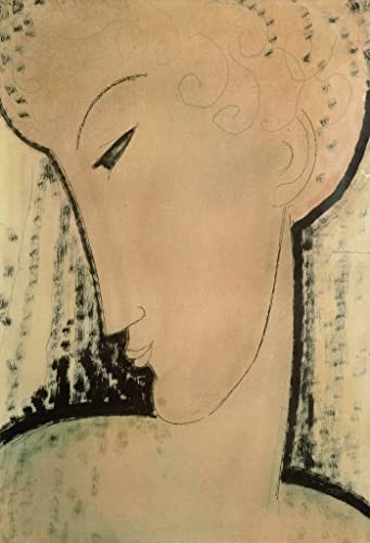 Tableau Tête de femme Modigliani 60x90cm pour habiller un grand mur vide