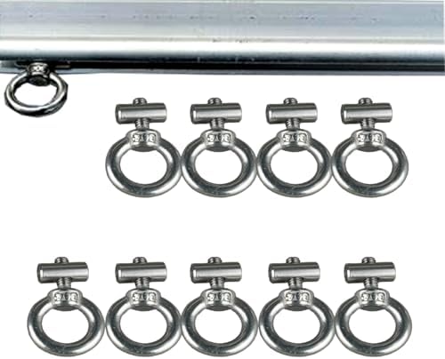 GOWTX Pack Of 8 Stopper For Piping Rail, 6 Mm Awning Motorhome Piping Stopper, Stainless Steel Piping Stopper With Carabiner, Hook Piping Strip For Piping Rail, Awning Hook, Accessories For Campervan - View #5