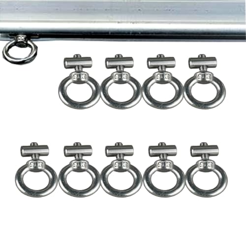 BMIROAMDFE Awning Rail Stoppers 6mm Stainless Steel Awning Piping Stopper Awning Track Stopper M4