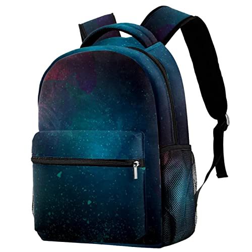 Sac à dos de voyage ciel étoilé vert grand volume style campus