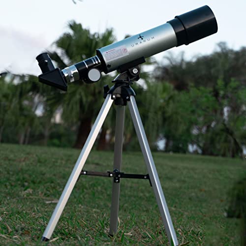 Telescópio Infantil Astronômico Refrator Luneta Venus-1 Uranum 50mm Azimutal