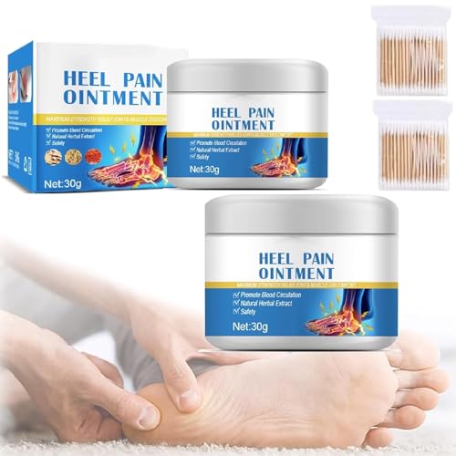 Crema para el dolor de talones, crema de efecto rápido para aliviar el dolor de talones, crema natural para el dolor de talones, para hombres y mujeres (2pcs)