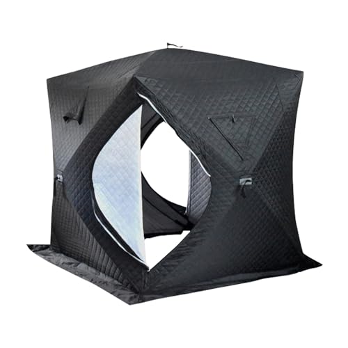 SciAza ice Fishing Tent ice Fishing shelter Insulated Portable Ice Fishing Tent, Outdoor Multi-Person Cold and Warm Automatic Tent(Color:4)