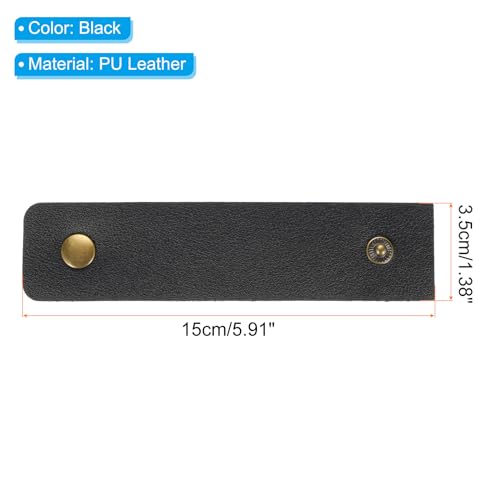 PATIKIL Napkin Rings, 12 Pcs Leather Napkin Rings Rustic Holder for Table Decor Thanksgiving Farmhouse Wedding Fall Banquets Dinner Party Ornaments Classic, Black - Cosy Home Interiors PATIKIL Napkin Rings, 12 Pcs Leather Napkin Rings Rustic Holder for Table Decor Thanksgiving Farmhouse Wedding Fall Banquets Dinner Party Ornaments Classic, Black - Image 2