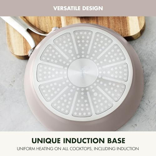 GreenPan Nova 8" Frying Pan Skillet, Oprah’s Favorite Things 2024, Ceramic Nonstick Cookware, PFAS Free, Toxin-Free, Induction Suitable, Dishwasher & Oven Safe, Durable, Easy Clean, Clay by GreenPan - Image 2