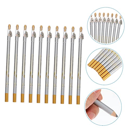 Set de 10 lápices de cejas impermeables con sacapuntas miniatura 7