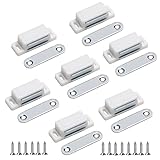 【El paquete incluye:】 Recibirás un paquete de 12 tornillos imanes puertas armario y 48 tornillos de 4×12 mm. La captura tiene una longitud de 44 mm y una altura de 12 mm, ancho15mm. Las placas de metal tienen una longitud de 45 mm, la distancia entre los dos orificios es de 30 mm.