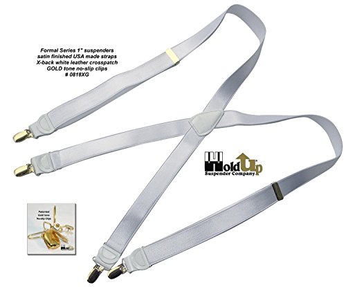 Image of Hold-Up Formal Series Men's X & Y-Back Suspenders with No-Slip Clips